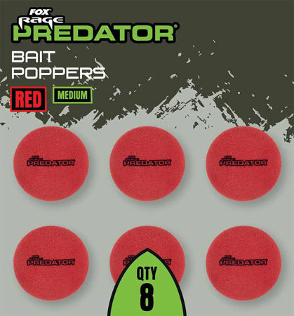 Picture of Fox Rage Predator Bait Poppers Red Medium