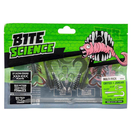 Picture of Bite Science Critter + Jigheads 1/8oz #2 Multipack