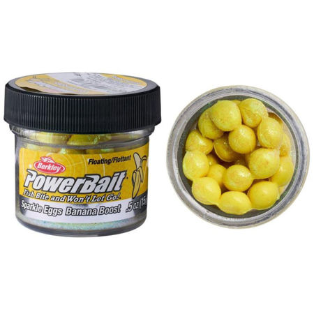 Picture of Berkley PowerBait Floating Sparkle Eggs with Banana Boost 15g